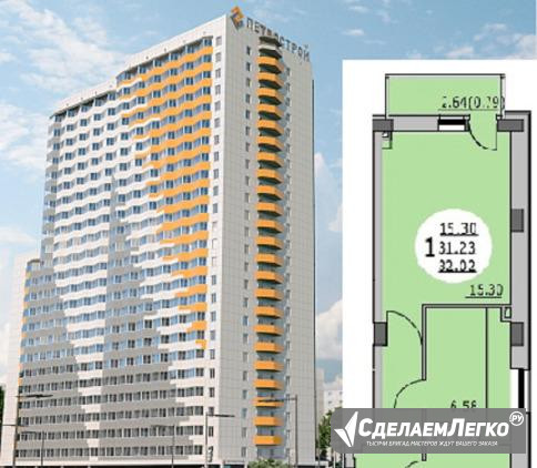 1-к квартира, 32 м², 20/25 эт. Пермь - изображение 1