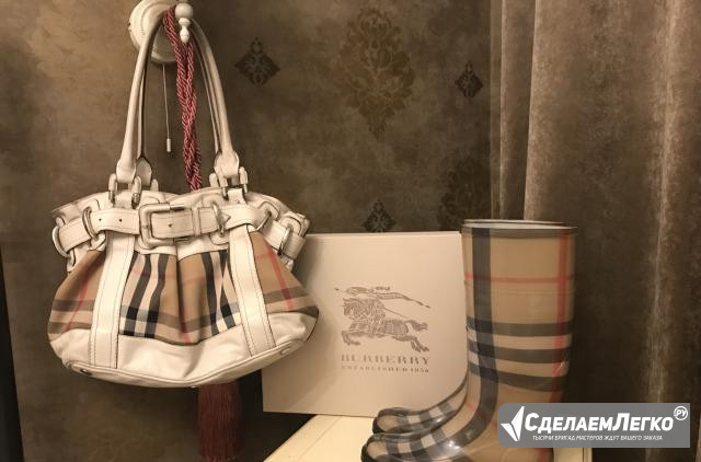 Burberry оригинал сапоги, сумка Москва - изображение 1