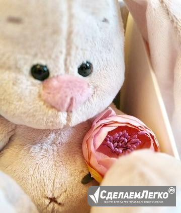 Игрушка мягкая Зайка Ми с винтажной розой (малыш-1 Нижний Новгород - изображение 1