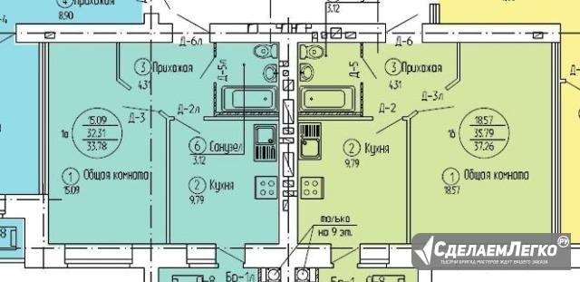 1-к квартира, 36 м², 9/9 эт. Йошкар-Ола - изображение 1