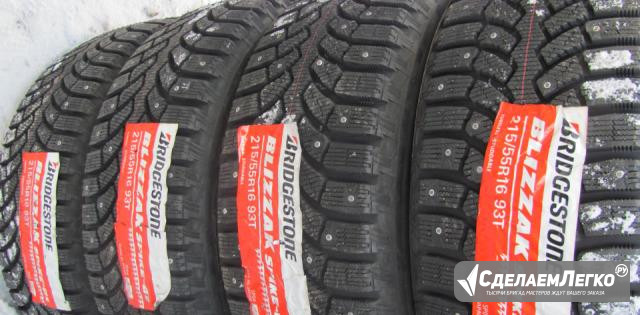 Новые Bridgestone Blizzak Spike-01 215/55 R16 Бийск - изображение 1