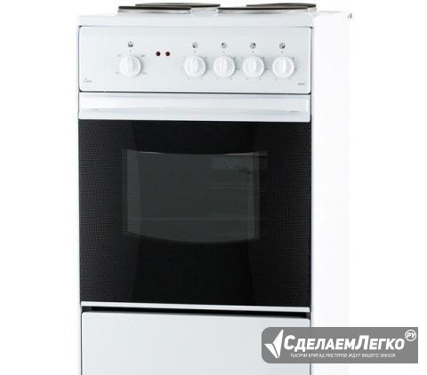 Электрическая плита (50-55 см) Flama ае14010 White Сургут - изображение 1