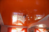 Натяжной потолок оригинальный оранжевый Лобня