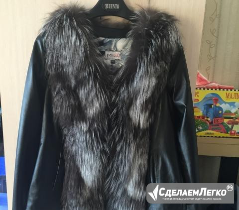 Продам новую кожаную куртку с натуральным мехом Екатеринбург - изображение 1