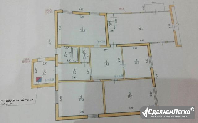 Дом 100 м² на участке 25 сот. Серышево - изображение 1