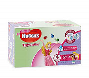 Huggies Трусики для девочек 9-14 кг 104 шт Казань