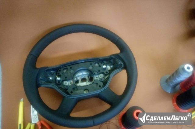 Новый кожаный руль Мерседес / Mercedes 221 Москва - изображение 1