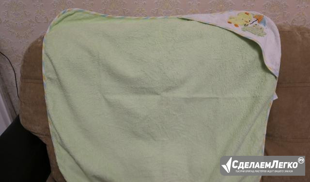 Махровое полотенце с уголком. 76 на 76 см Петрозаводск - изображение 1