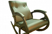 Кресло-качалка «Релакс», черная матовая экокожа Кострома